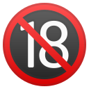 Android Pie; U+1F51E; Emoji