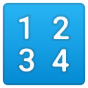 Android Pie; U+1F522; Emoji