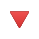 Android Pie; U+1F53B; Emoji
