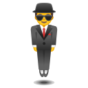 Android Pie; U+1F574 U+FE0F; Emoji
