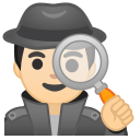 Android Pie; U+1F575 U+1F3FB U+200D U+2642 U+FE0F; Emoji