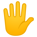 Android Pie; U+1F590 U+FE0F; Emoji