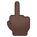 Android Pie; U+1F595 U+1F3FF; Emoji
