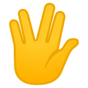 Android Pie; U+1F596; Emoji