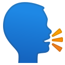 Android Pie; U+1F5E3 U+FE0F; Emoji