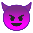 Android Pie; U+1F608; Emoji