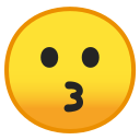 Android Pie; U+1F617; Emoji