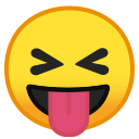 Android Pie; U+1F61D; Emoji