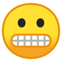 Android Pie; U+1F62C; Emoji