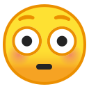 Android Pie; U+1F633; Emoji