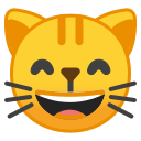 Android Pie; U+1F638; Emoji