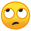 Android Pie; U+1F644; Emoji