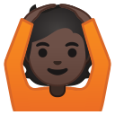 Android Pie; U+1F646 U+1F3FF; Emoji