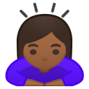 Android Pie; U+1F647 U+1F3FE U+200D U+2640 U+FE0F; Emoji