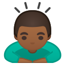 Android Pie; U+1F647 U+1F3FE U+200D U+2642 U+FE0F; Emoji