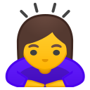 Android Pie; U+1F647 U+200D U+2640 U+FE0F; Emoji