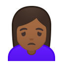 Android Pie; U+1F64D U+1F3FE U+200D U+2640 U+FE0F; Emoji