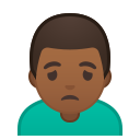 Android Pie; U+1F64D U+1F3FE U+200D U+2642 U+FE0F; Emoji
