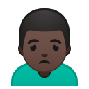 Android Pie; U+1F64D U+1F3FF U+200D U+2642 U+FE0F; Emoji