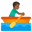 Android Pie; U+1F6A3 U+1F3FE U+200D U+2642 U+FE0F; Emoji