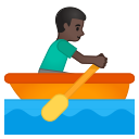 Android Pie; U+1F6A3 U+1F3FF U+200D U+2642 U+FE0F; Emoji