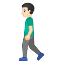 Android Pie; U+1F6B6 U+1F3FB U+200D U+2642 U+FE0F; Emoji
