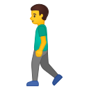 Android Pie; U+1F6B6 U+200D U+2642 U+FE0F; Emoji