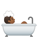 Android Pie; U+1F6C0 U+1F3FE; Emoji