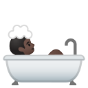 Android Pie; U+1F6C0 U+1F3FF; Emoji