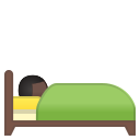 Android Pie; U+1F6CC U+1F3FF; Emoji