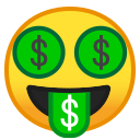 Android Pie; U+1F911; Emoji