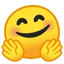 Android Pie; U+1F917; Emoji