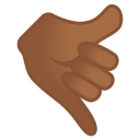 Android Pie; U+1F919 U+1F3FE; Emoji