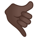 Android Pie; U+1F919 U+1F3FF; Emoji