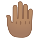 Android Pie; U+1F91A U+1F3FD; Emoji