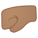 Android Pie; U+1F91B U+1F3FD; Emoji