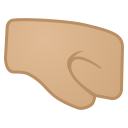Android Pie; U+1F91C U+1F3FC; Emoji