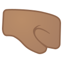 Android Pie; U+1F91C U+1F3FD; Emoji