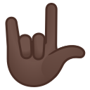 Android Pie; U+1F91F U+1F3FF; « Je T'aime » En Langage Des Signes: Peau 5 Emoji