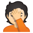 Android Pie; U+1F926 U+1F3FB; Emoji