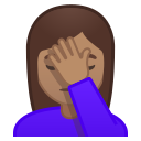 Android Pie; U+1F926 U+1F3FD U+200D U+2640 U+FE0F; Emoji