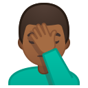 Android Pie; U+1F926 U+1F3FE U+200D U+2642 U+FE0F; Emoji