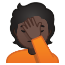 Android Pie; U+1F926 U+1F3FF; Emoji