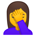 Android Pie; U+1F926 U+200D U+2640 U+FE0F; Emoji