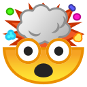 Android Pie; U+1F92F; Visage Avec Tête Qui Explose Emoji