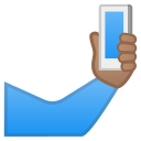 Android Pie; U+1F933 U+1F3FD; Emoji