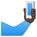 Android Pie; U+1F933 U+1F3FF; Emoji