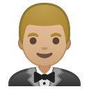 Android Pie; U+1F935 U+1F3FC; Emoji