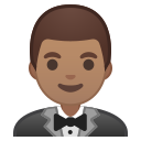 Android Pie; U+1F935 U+1F3FD; Emoji
