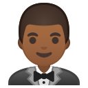 Android Pie; U+1F935 U+1F3FE; Emoji